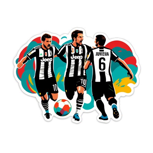 Stiker Pertandingan Venezia vs Juventus
