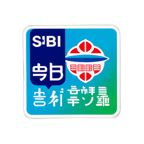 ＳＢＩ新生銀行のロゴステッカー