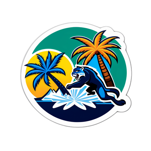 Canucks vs Panthers Match Sticker