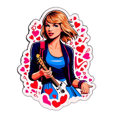 Vibrantti tarra Taylor Swiftista konserteissa