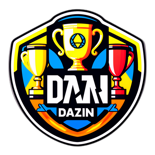 Adesivo Logo DAZN Giocoso con Grafica Sportiva