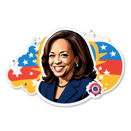 Empowering Change: Kamala Harris's Vision for Progress Captured in a Stunning Sticker!