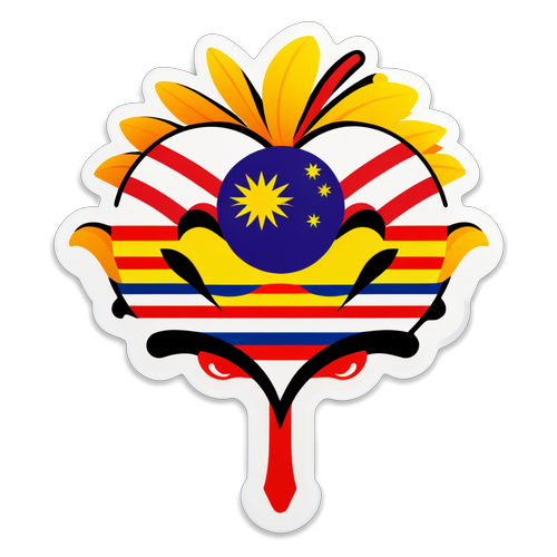 Oplev Malaysia: En TROPISK Sticker i Nationalsymbolernes Farver!