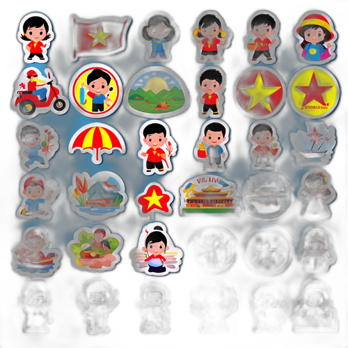 Sticker về cuộc sống thanh niên Việt Nam