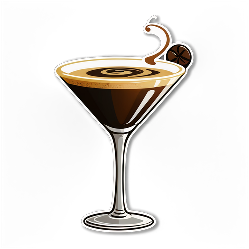 Vintage Espresso Martini Glas