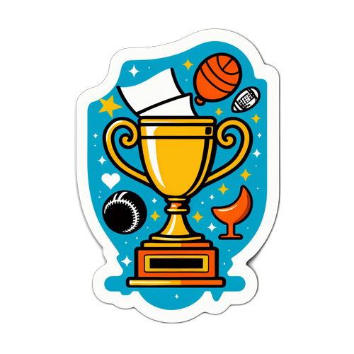 Vintage Stilmotiv med Sportstrofé