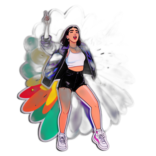 Energikus pillanat Dua Lipa koncertjén