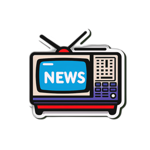 Moderne TV Nyheder Sticker