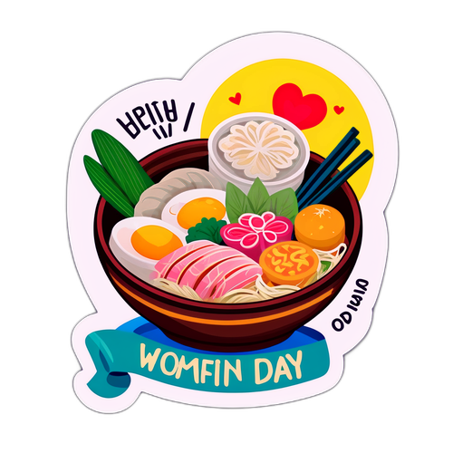 Sticker Món Ăn Truyền Thống Việt Nam Ngày Phụ Nữ