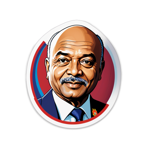 Herinneringssticker voor Desi Bouterse