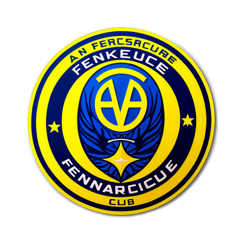 Fantastisk klistermärke med Fenerbahçes klubbmärke