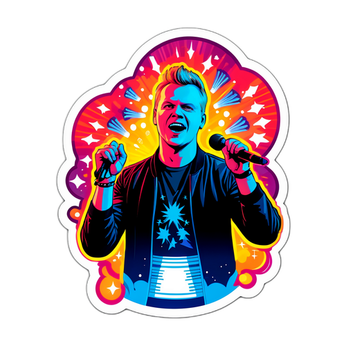 Antti Tuiskun Energiapitoista Live-esitystä Kuvaava Tarra