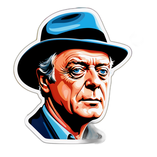 Vintage portræt af Michael Caine