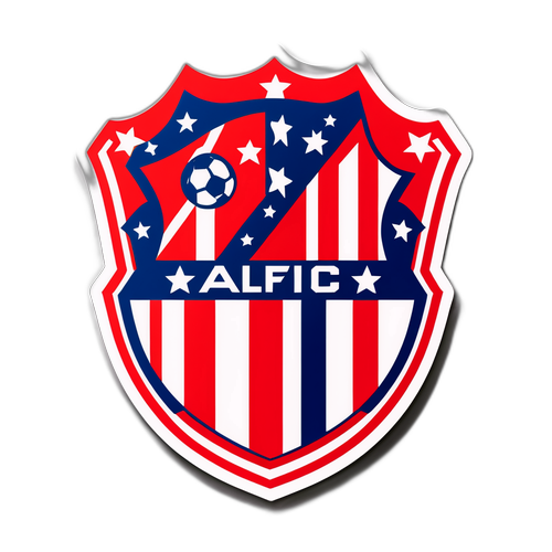 Autocolant reprezentând logo-ul Atletico Madrid
