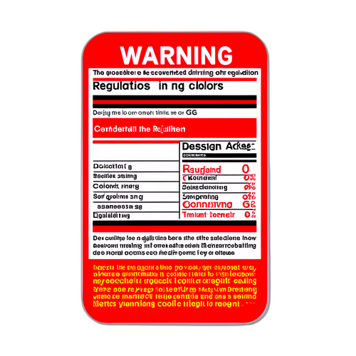 违反饮食规定警告标签
