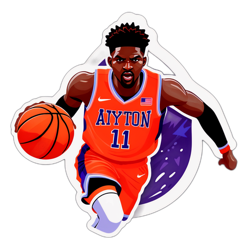 Sticker ng Deandre Ayton sa Paglalaro ng Basketball