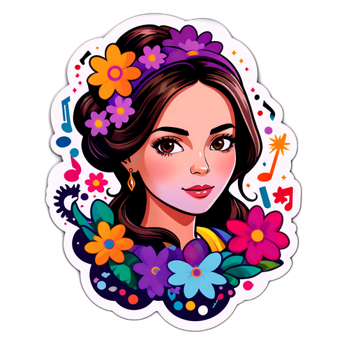 Création d'un autocollant représentant Sofia Morgavi