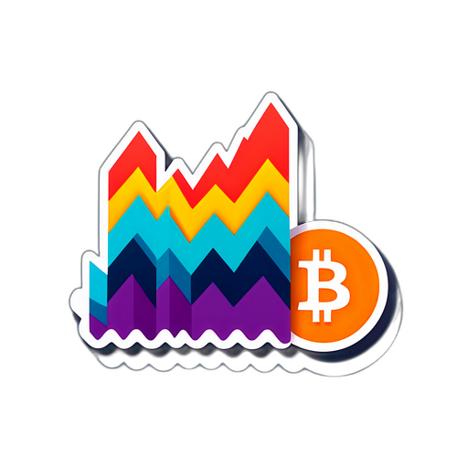 Moderna färger av Bitcoin graf