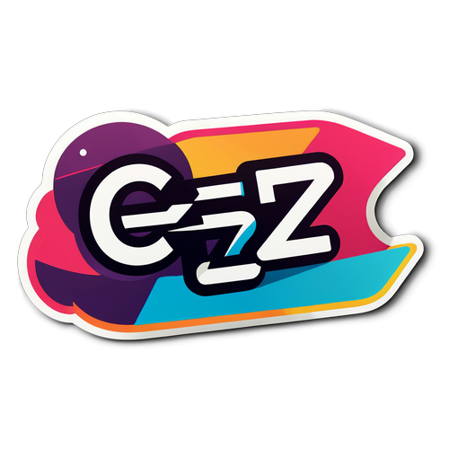 Moderní nálepka 'cez'
