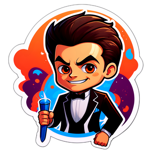 양이크 시너의 전문성과 역동성을 표현하는 캐릭터 스티커