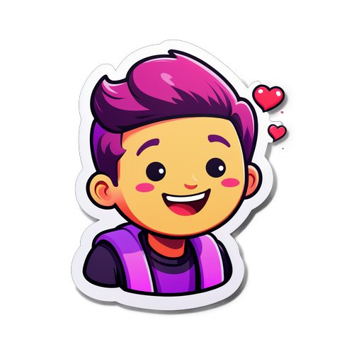 Kleurvolle Twitch Streamer Icoon