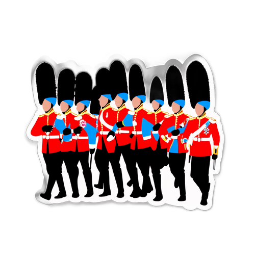 Naklejka z motywem Trooping the Colour