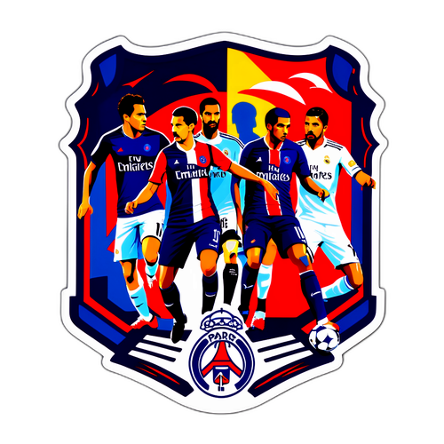Actionfyldt PSG mod Real Madrid