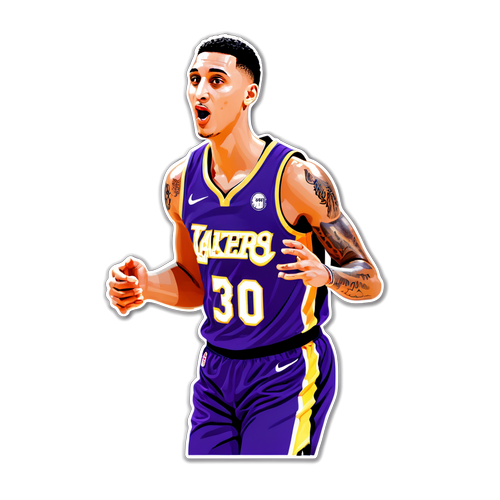 Kyle Kuzma Jersey Number Sticker