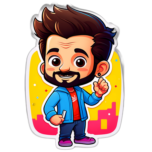 जॉय भानुशाली का मजेदार स्टिकर