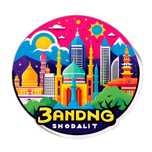 Skyline Bandung dengan Jadwal Sholat