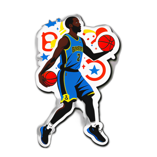 Basketball Player Silhouette with Question Mark