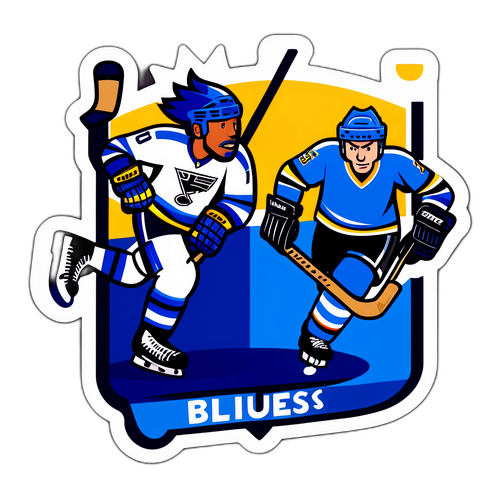 Hockey Showdown: Kings vs. Blues Sticker
