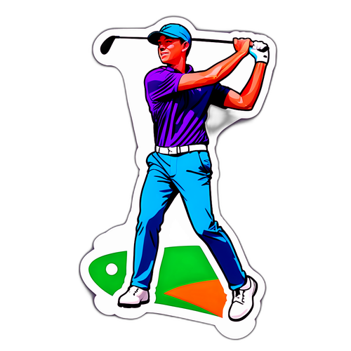 Vibrant Golf Swing av Viktor Hovland