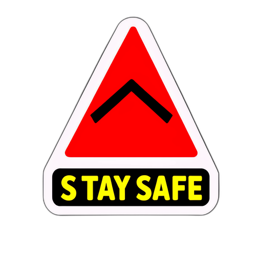 Sticker Peringatan Gempa 'Stay Safe'