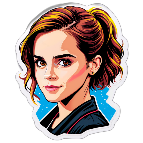 Motiverende Klistermærke med Emma Watson