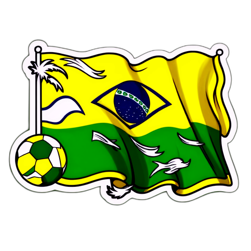 Adesivo da Bandeira do Brasil