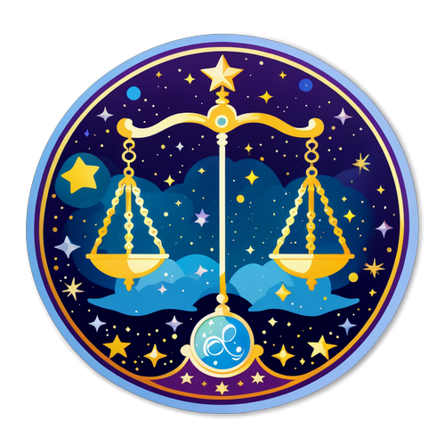 Libra: Ang Nakakamanghang Sticker na Magdadala sa Iyo sa Bitwin ng Astrologiya!