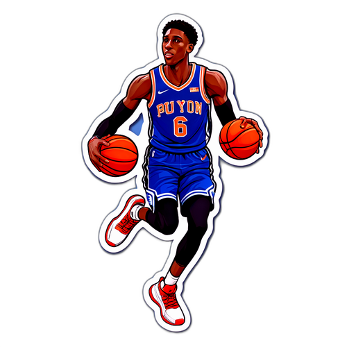 Chic na Sticker na Nagpapakita kay RJ Barrett