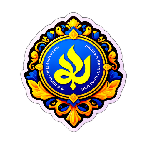 Наклейка з мотиваційною написом в українській мові