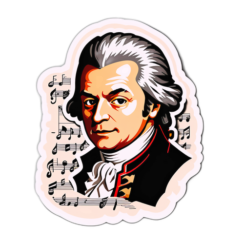 Wolfgang Amadeus Mozart Aufkleber