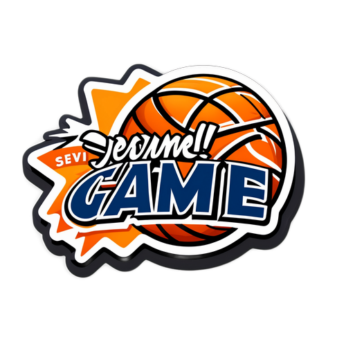 Game Day! Basketball Sticker