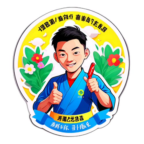 张继科慈善之路贴纸