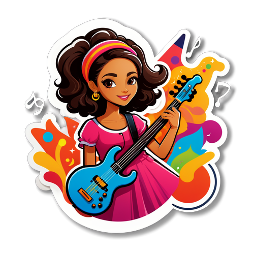 Warna Ceria Chikita Meidy: Sticker Musik Penuh Energi yang Harus Dimiliki!