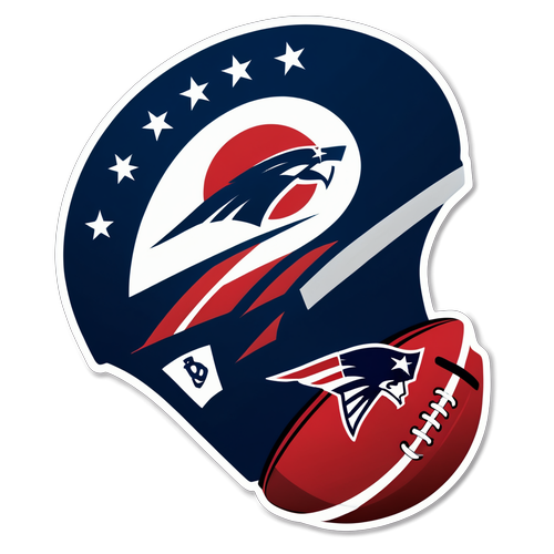 New England Patriots Football Sticker