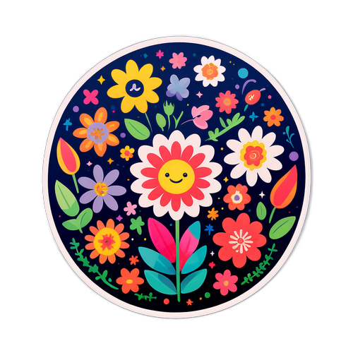 Úsměvný květinový design