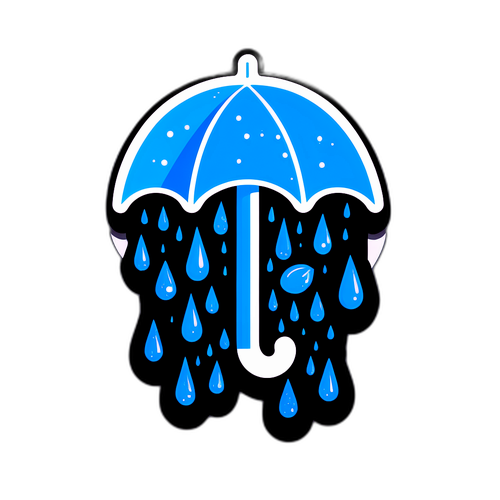 Chiếc ô và mưa nhẹ