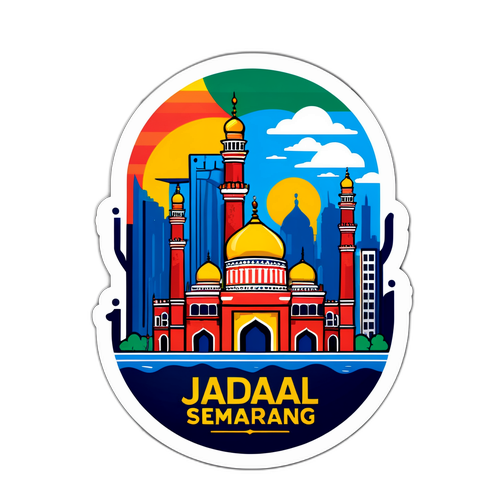 Stiker Kebanggaan Lokal 'Jadwal Sholat Semarang'