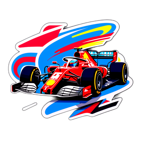 F1 Racer Sticker Design