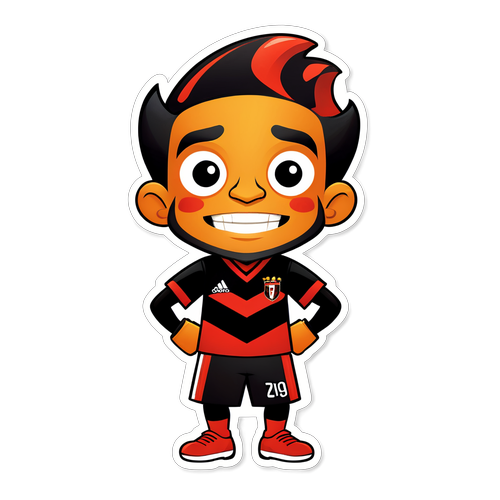 Flamengo em Festa: A Alegria do Mascote em Um Estilo Único!