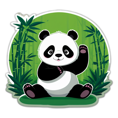 Panda Zen: A Serenidade do Ioga na Floresta de Bambu!